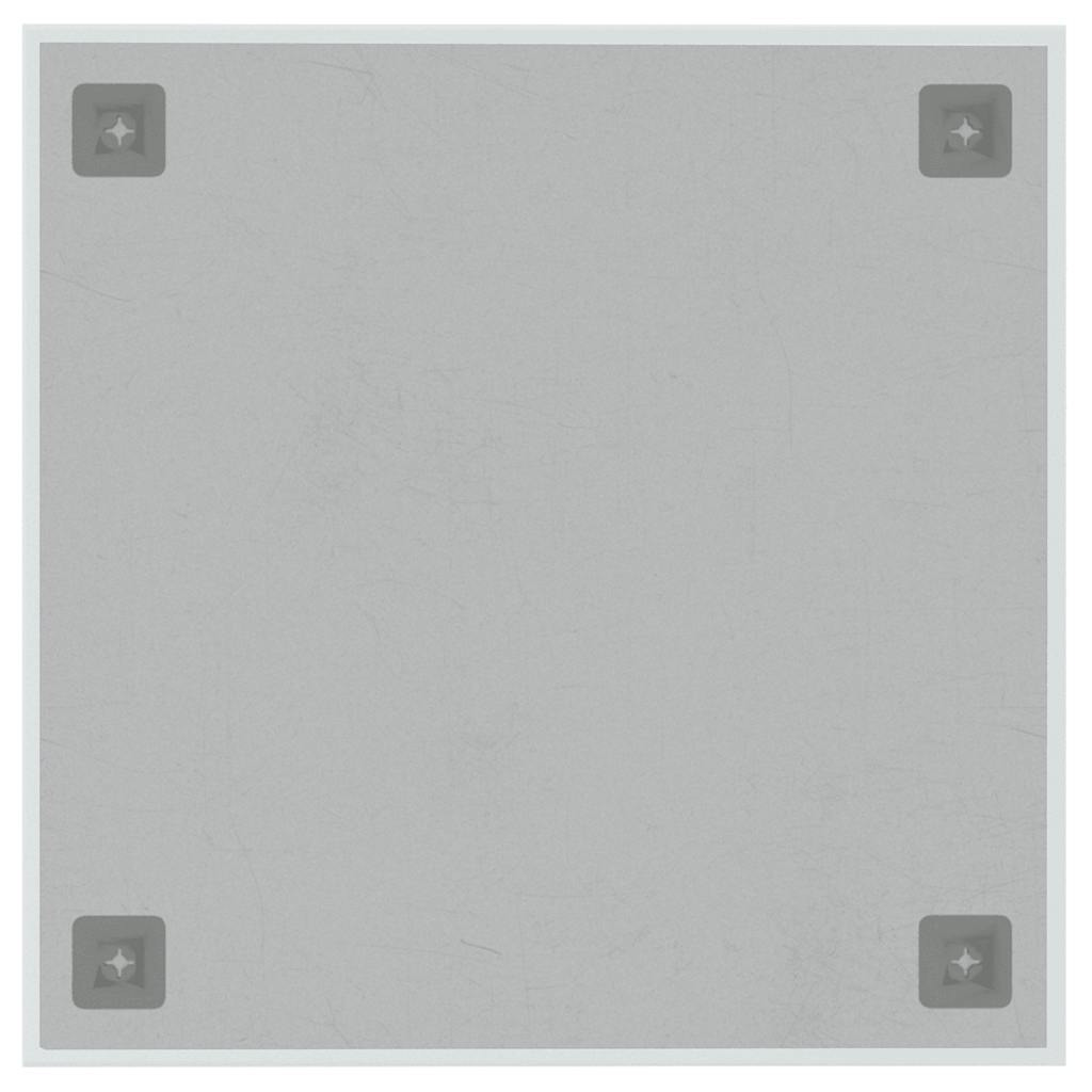 Magnettafel Wandmontage Weiß 40x40 cm Hartglas