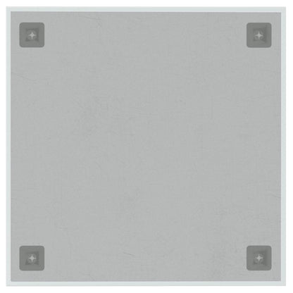 Magnettafel Wandmontage Weiß 40x40 cm Hartglas