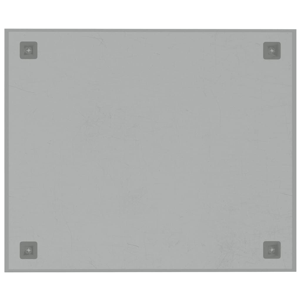 Magnettafel Wandmontage Weiß 60x50 cm Hartglas