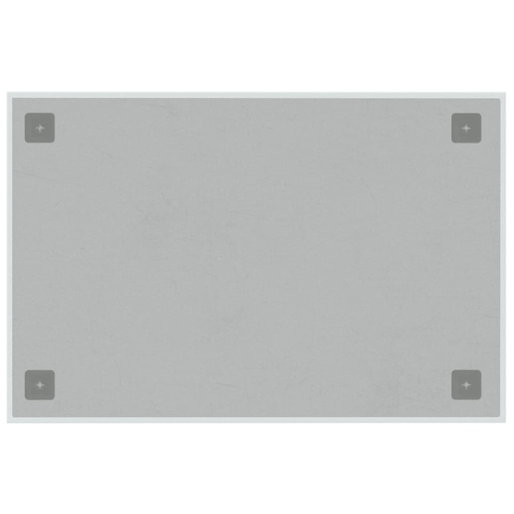 Magnettafel Wandmontage Weiß 60x40 cm Hartglas