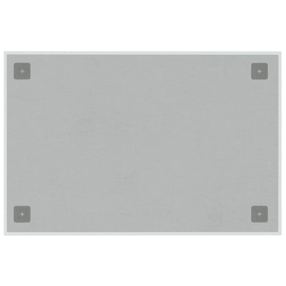 Magnettafel Wandmontage Weiß 60x40 cm Hartglas