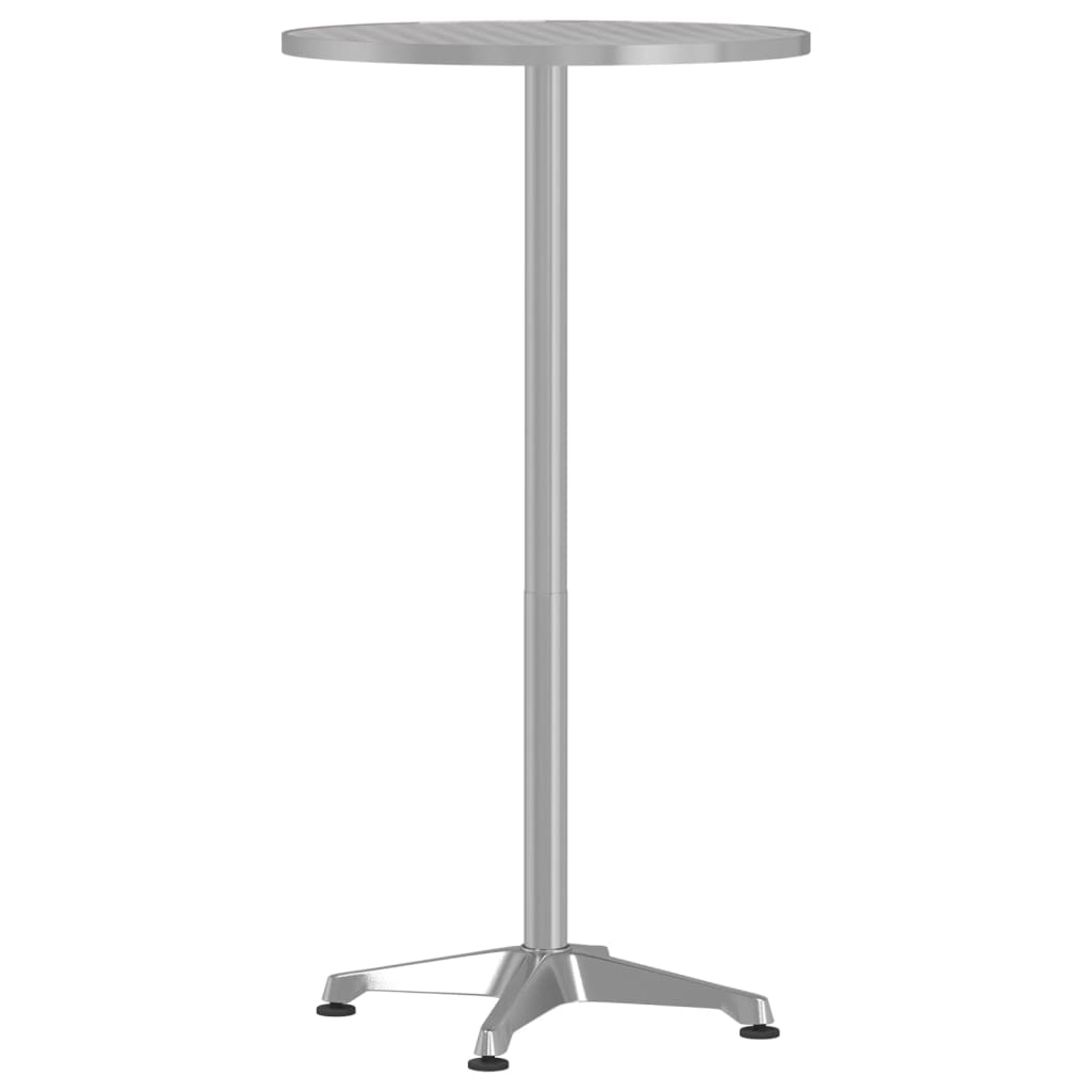 Udendørs Bar Bord Højde Justerbar Ø59,5x70/114,5 cm Aluminium