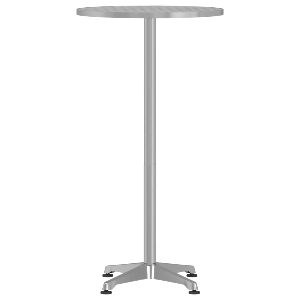 Udendørs Bar Bord Højde Justerbar Ø59,5x70/114,5 cm Aluminium