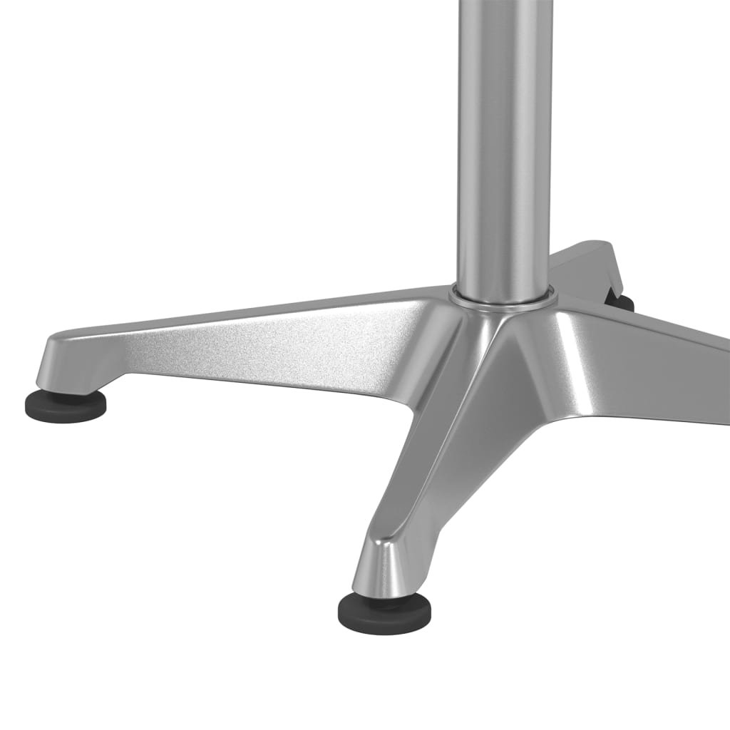 Udendørs Bar Bord Højde Justerbar Ø59,5x70/114,5 cm Aluminium