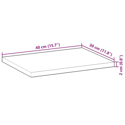 Schweberegale 3 Stk. 40x30x2 cm Massivholz Akazie Unbehandelt
