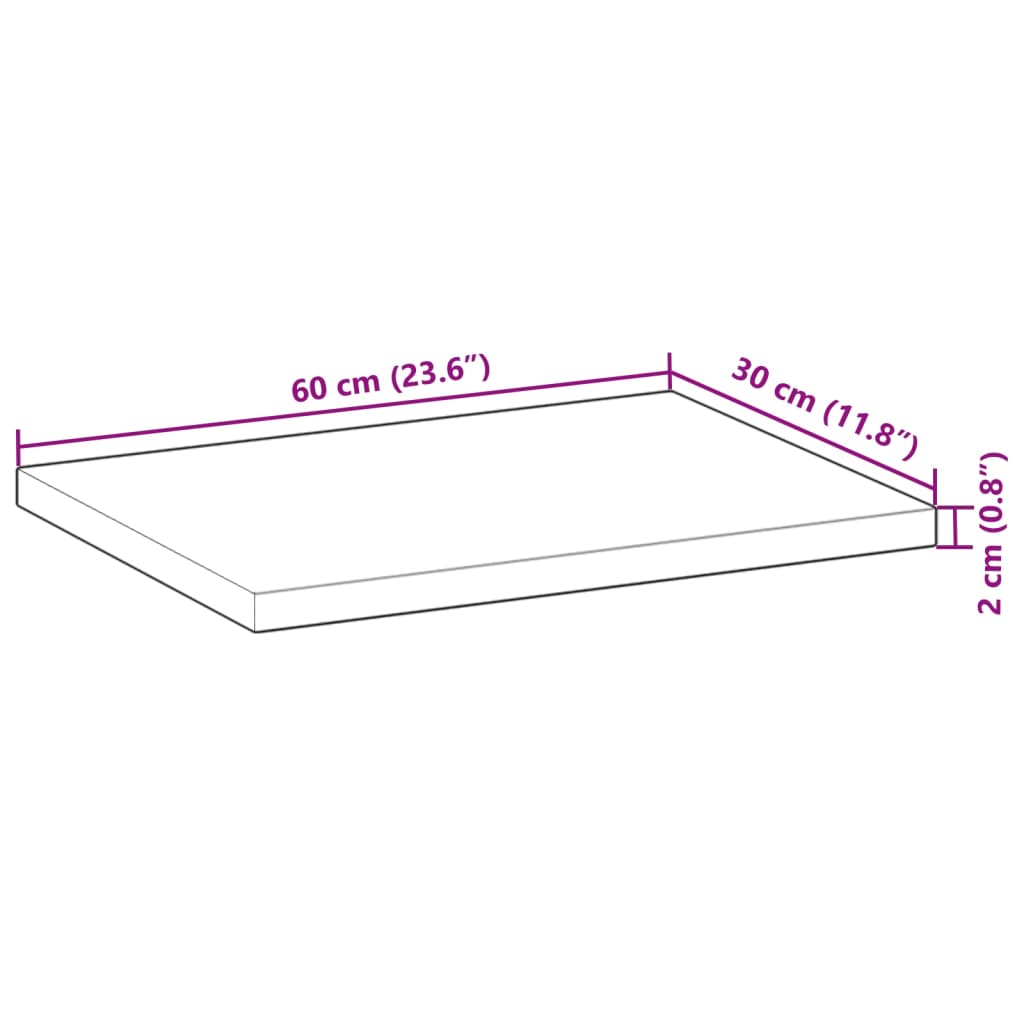 Schweberegale 3 Stk. 60x30x2 cm Massivholz Akazie Unbehandelt