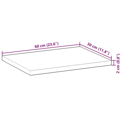 Schweberegale 4 Stk. 60x30x2 cm Massivholz Akazie Unbehandelt