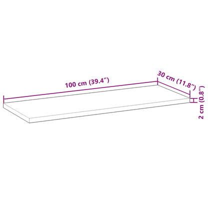 Schweberegale 3 Stk. 100x30x2 cm Massivholz Akazie Unbehandelt