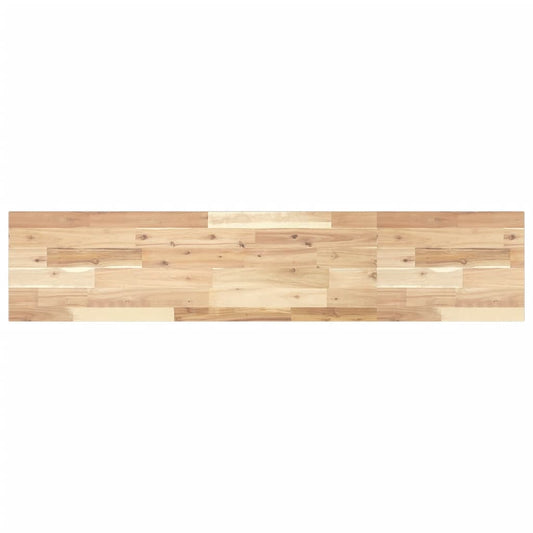 Schweberegal 120x30x2 cm Massivholz Akazie Unbehandelt