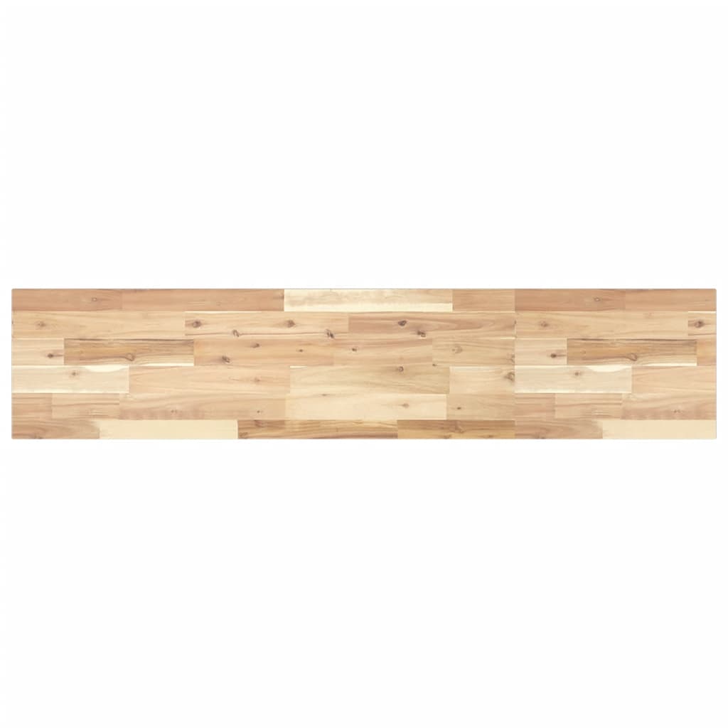 Schweberegale 2 Stk. 120x30x2 cm Massivholz Akazie Unbehandelt