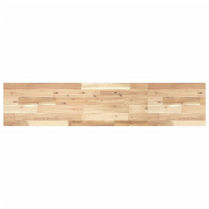 Schweberegale 2 Stk. 120x30x2 cm Massivholz Akazie Unbehandelt