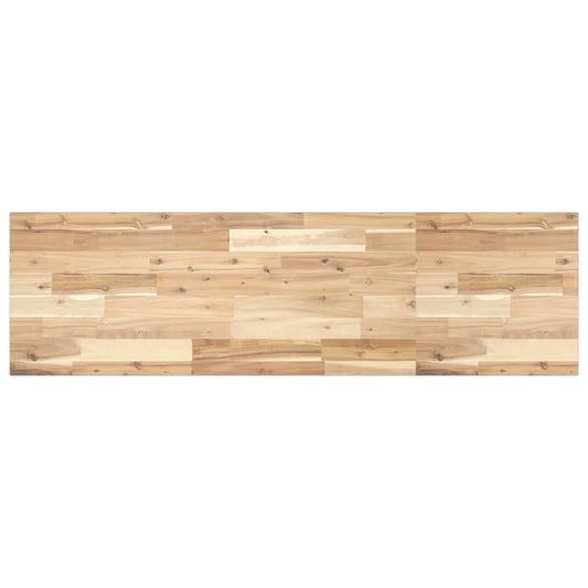Schweberegal 120x40x2 cm Massivholz Akazie Unbehandelt