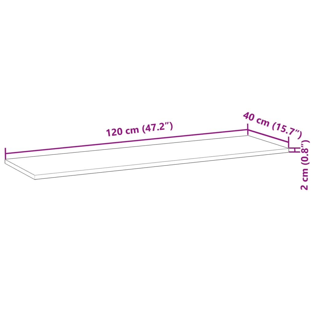 Schweberegale 3 Stk. 120x40x2 cm Massivholz Akazie Unbehandelt