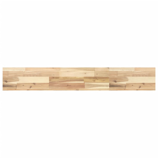 Schweberegal 140x20x4 cm Massivholz Akazie Unbehandelt