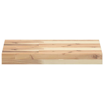 Schweberegal 40x30x4 cm Massivholz Akazie Unbehandelt