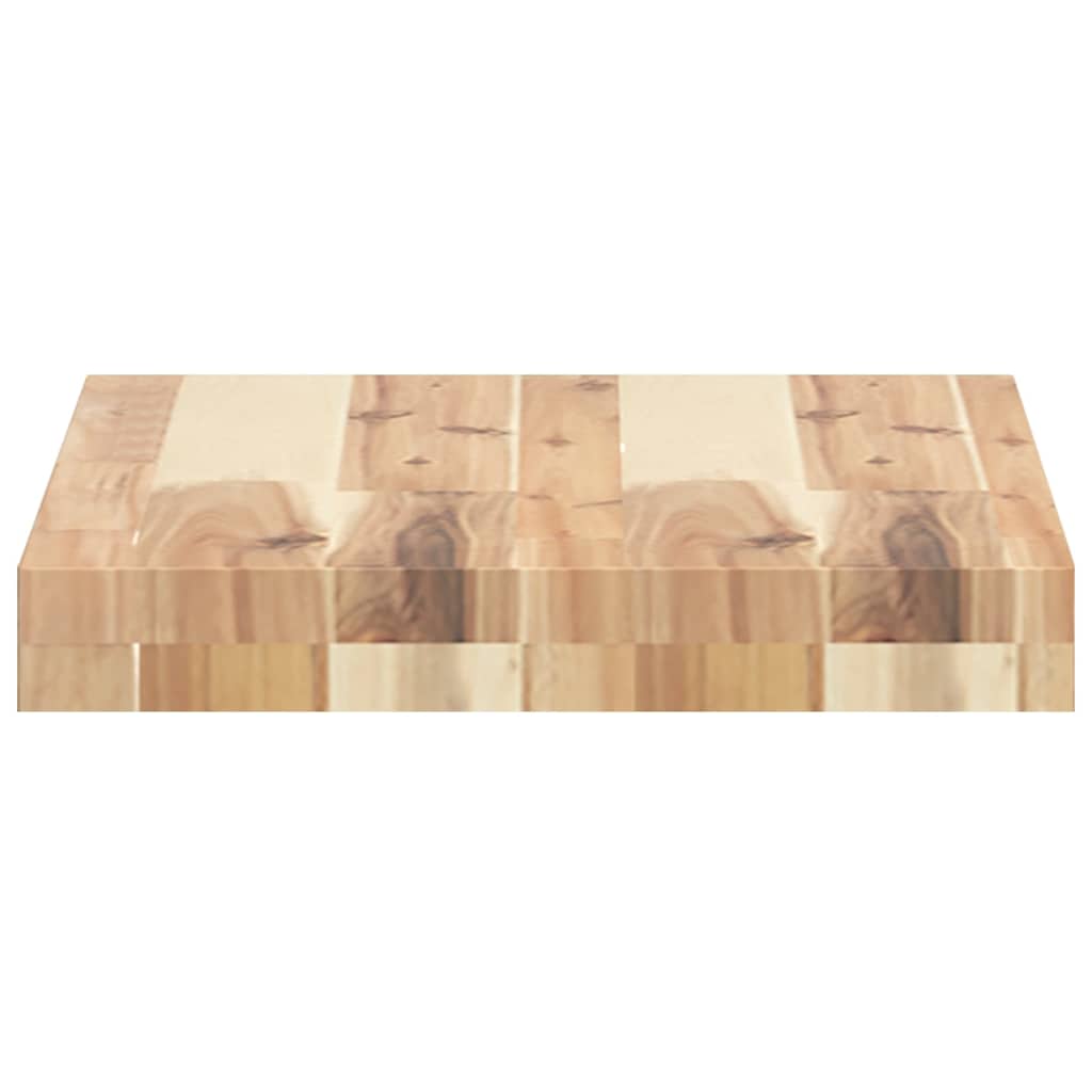 Schweberegale 2 Stk. 40x30x4 cm Massivholz Akazie Unbehandelt