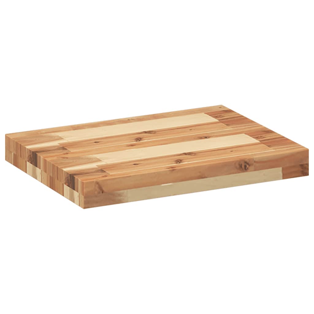 Schweberegal 40x30x4 cm Massivholz Akazie Ölbehandelt