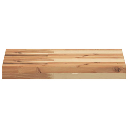 Schweberegale 4 Stk. 40x30x4 cm Massivholz Akazie Ölbehandelt