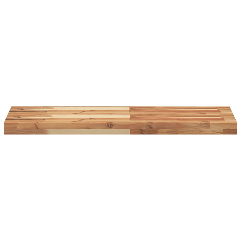 Schweberegale 2 Stk. 80x30x4 cm Massivholz Akazie Ölbehandelt