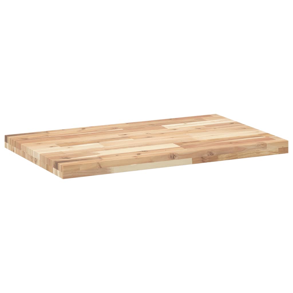 Waschtischplatte Unbehandelt 80x50x4 cm Massivholz Akazie