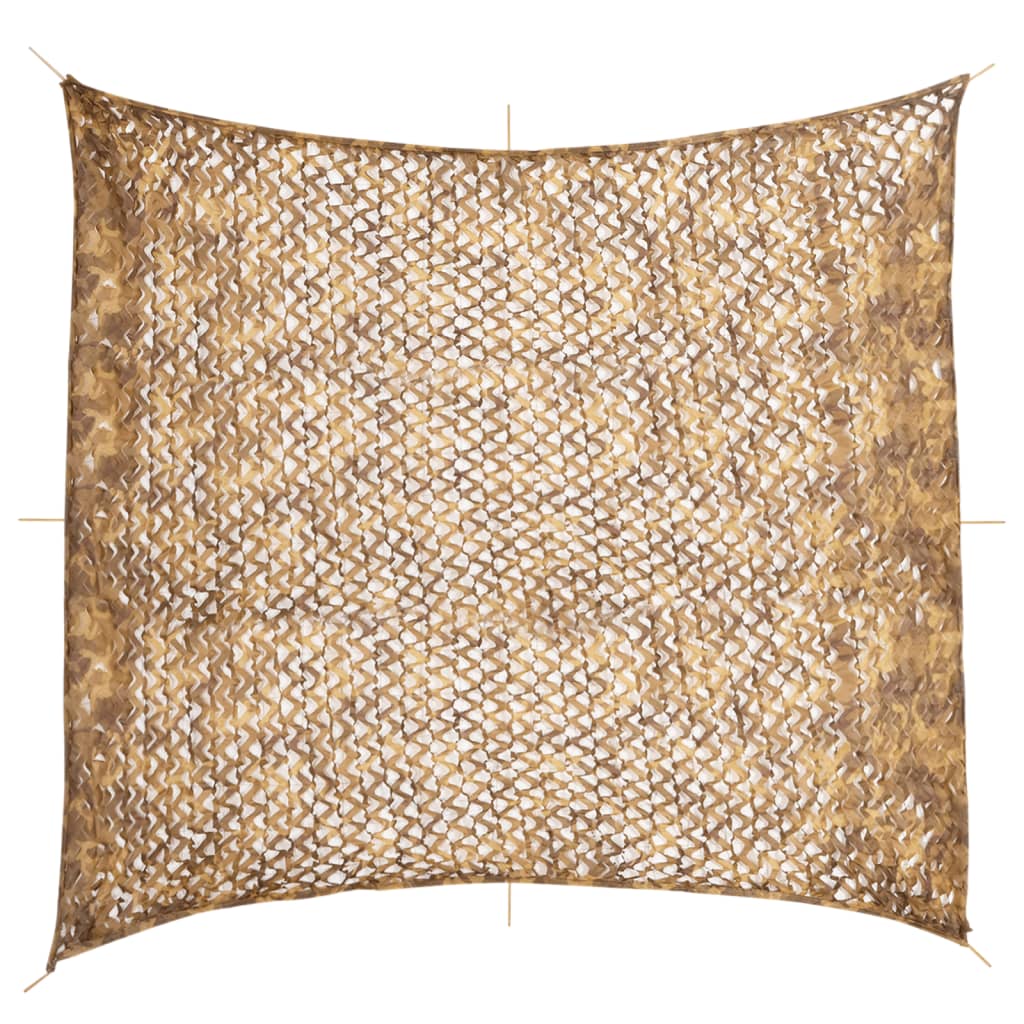 Tarnnetz mit Aufbewahrungstasche 521x493 cm Sandfarbe