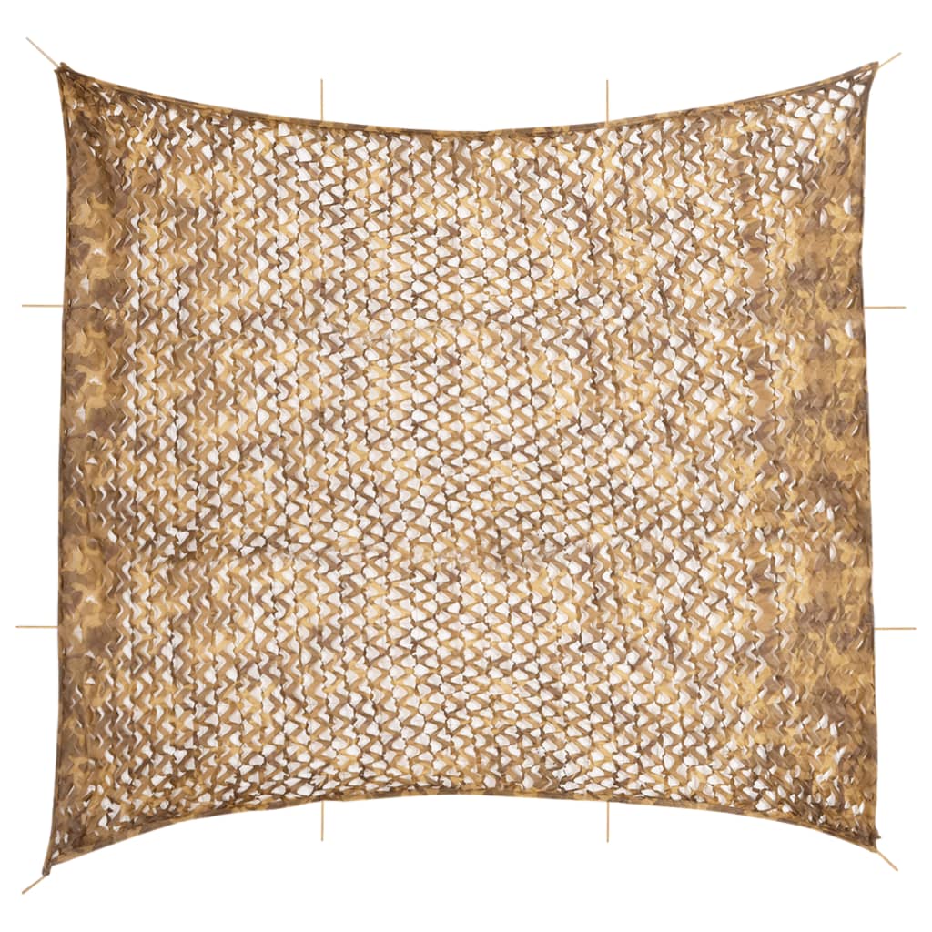 Tarnnetz mit Aufbewahrungstasche 614x581 cm Sandfarbe