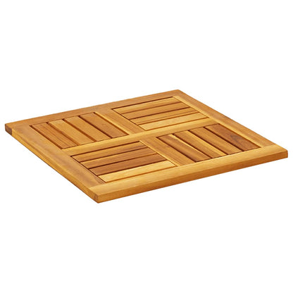 Tischplatte 50x50x2 cm Quadratisch Massivholz Akazie