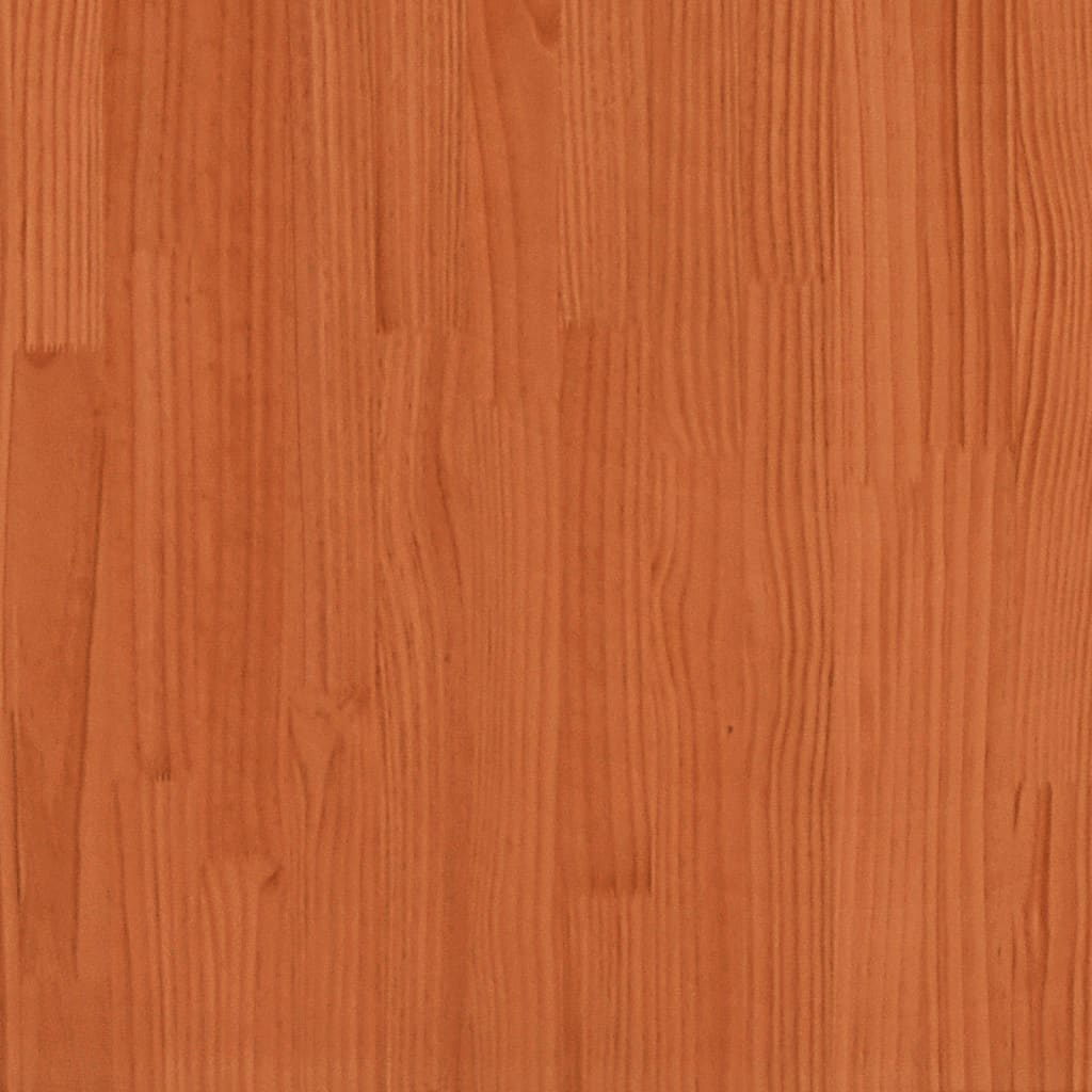 Tv-møbel voksbrun 140x37x50 cm massiv fyrretræ