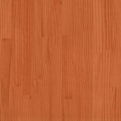 Tv-møbel voksbrun 140x37x50 cm massiv fyrretræ