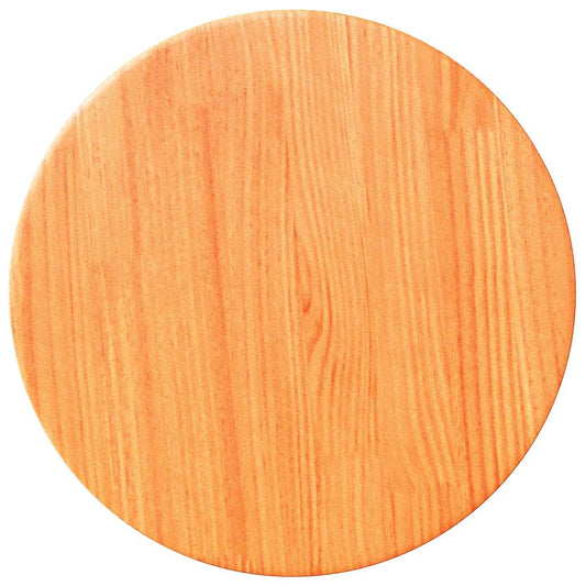 Tischplatte Rund Wachsbraun Ø30x2,5 cm Massivholz Kiefer