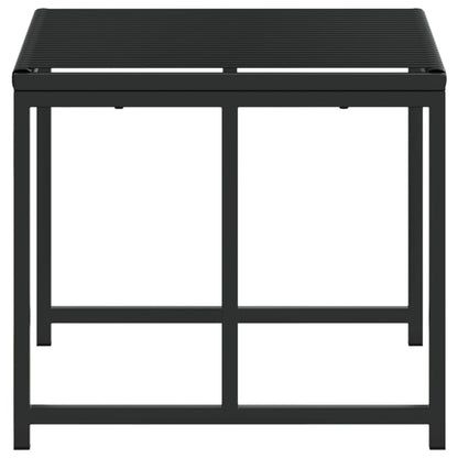 Gartenhocker 4 Stk. Schwarz Poly Rattan