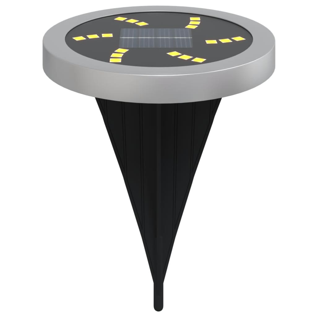Solar-Bodenleuchten mit Erdspieß 4 Stk. Warmweiß