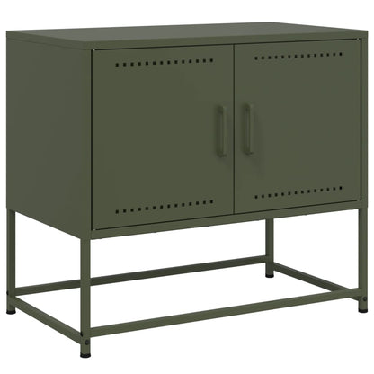 TV-Schrank Olivgrün 68,5x39x60,5 cm Stahl