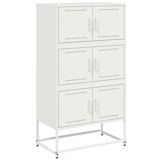 Sideboard Weiß 68,5x38,5x123,5 cm Stahl