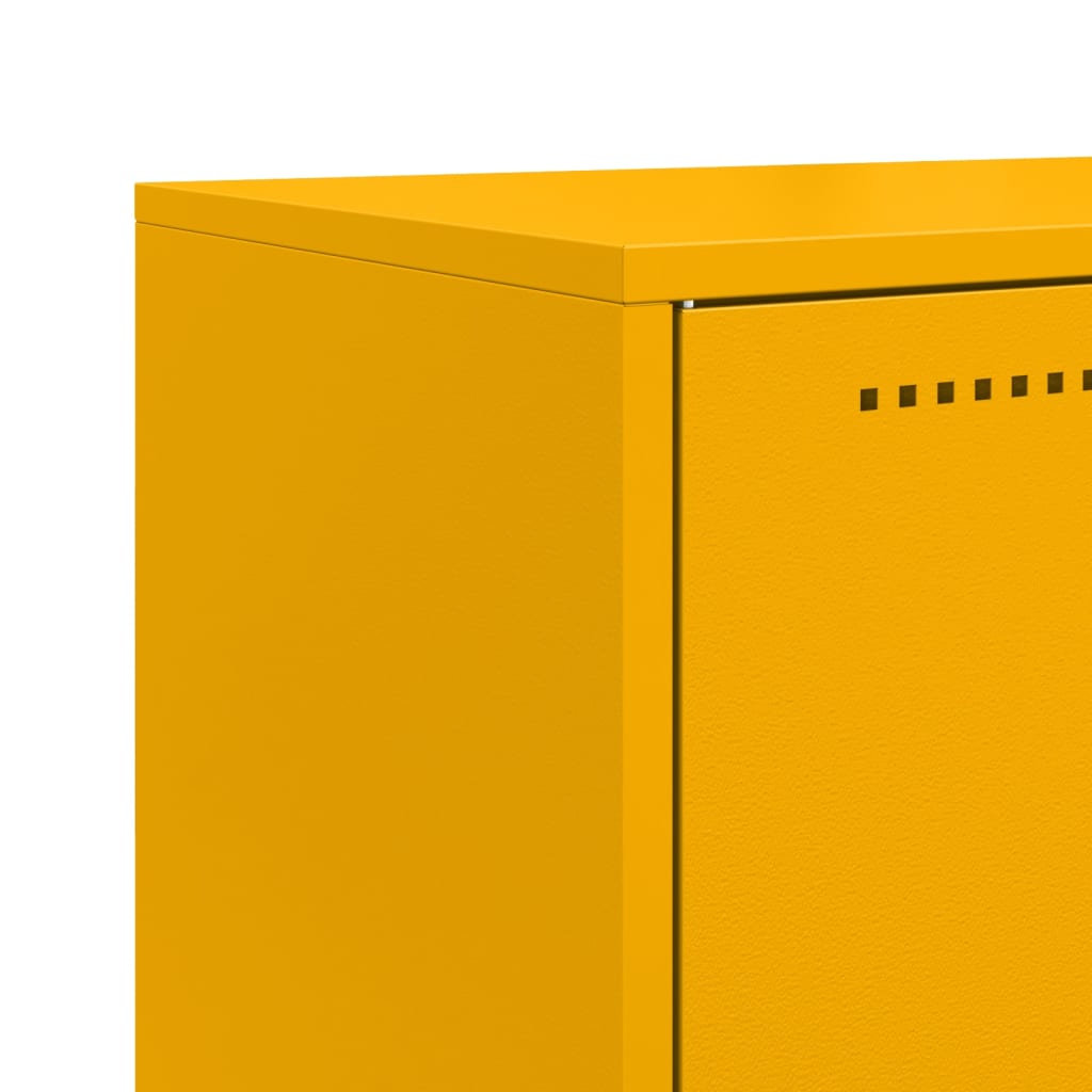 Highboard Senfgelb 68,5x38,5x107 cm Stahl