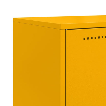 Highboard Senfgelb 68,5x38,5x107 cm Stahl