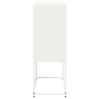 Highboard Weiß 68,5x38,5x107 cm Stahl