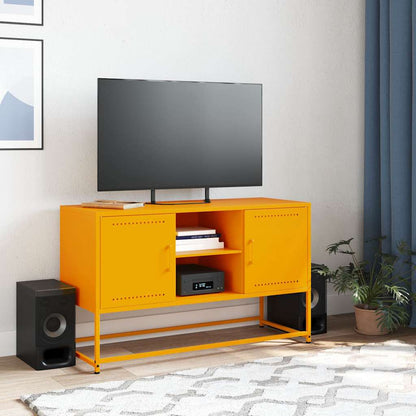 TV-Schrank Senfgelb 100,5x39x60,5 cm Stahl
