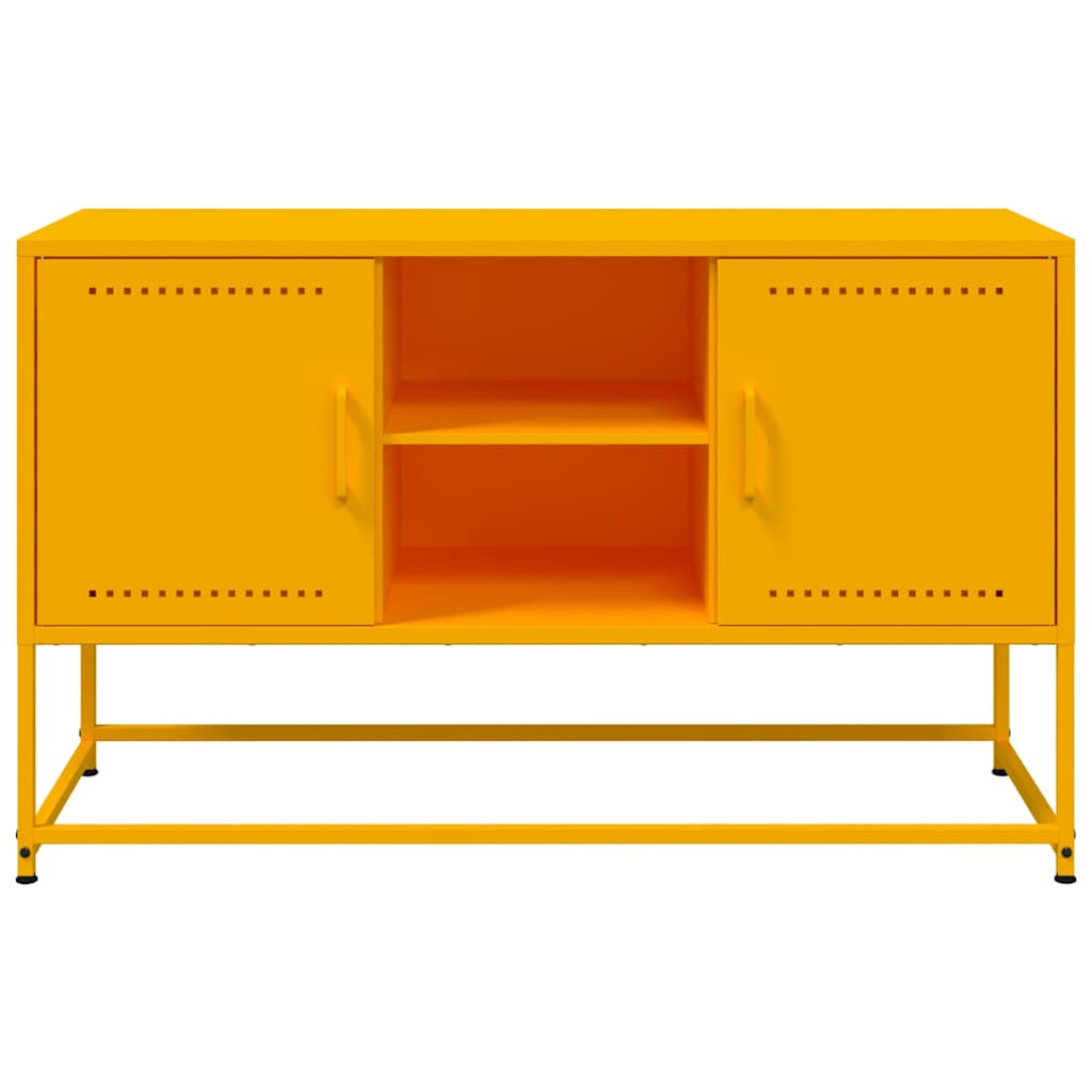 TV-Schrank Senfgelb 100,5x39x60,5 cm Stahl