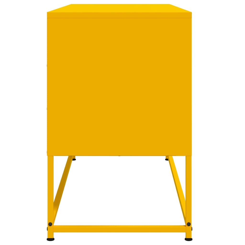 TV-Schrank Senfgelb 100,5x39x60,5 cm Stahl