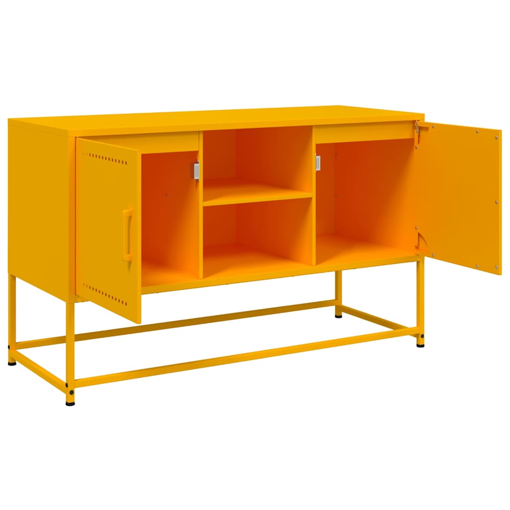 TV-Schrank Senfgelb 100,5x39x60,5 cm Stahl