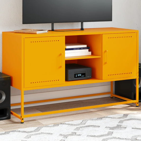 TV-Schrank Senfgelb 100,5x39x60,5 cm Stahl