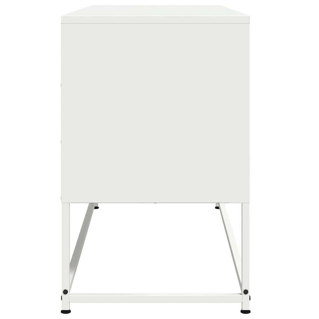 TV-Schrank Weiß 100,5x39x60,5 cm Stahl