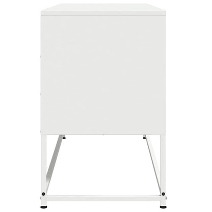 TV-Schrank Weiß 100,5x39x60,5 cm Stahl