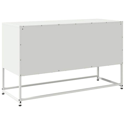 TV-Schrank Weiß 100,5x39x60,5 cm Stahl