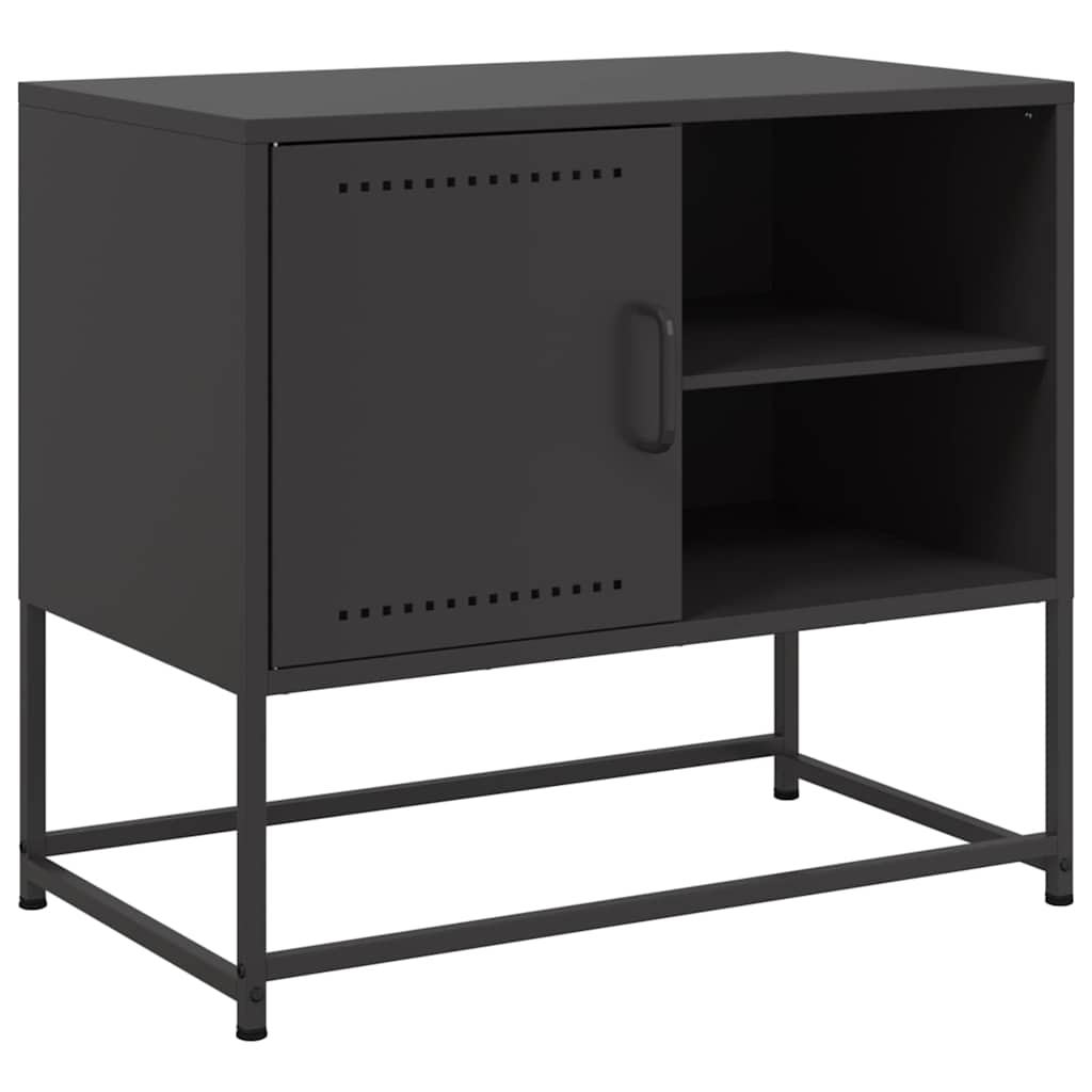 TV-skab Sort 68x39x60,5 cm Stål