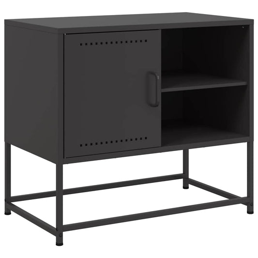 TV-skab Sort 68x39x60,5 cm Stål