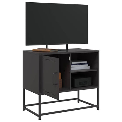TV-skab Sort 68x39x60,5 cm Stål