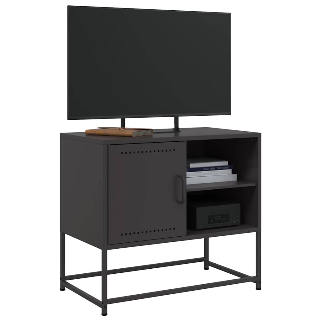 TV-skab Sort 68x39x60,5 cm Stål