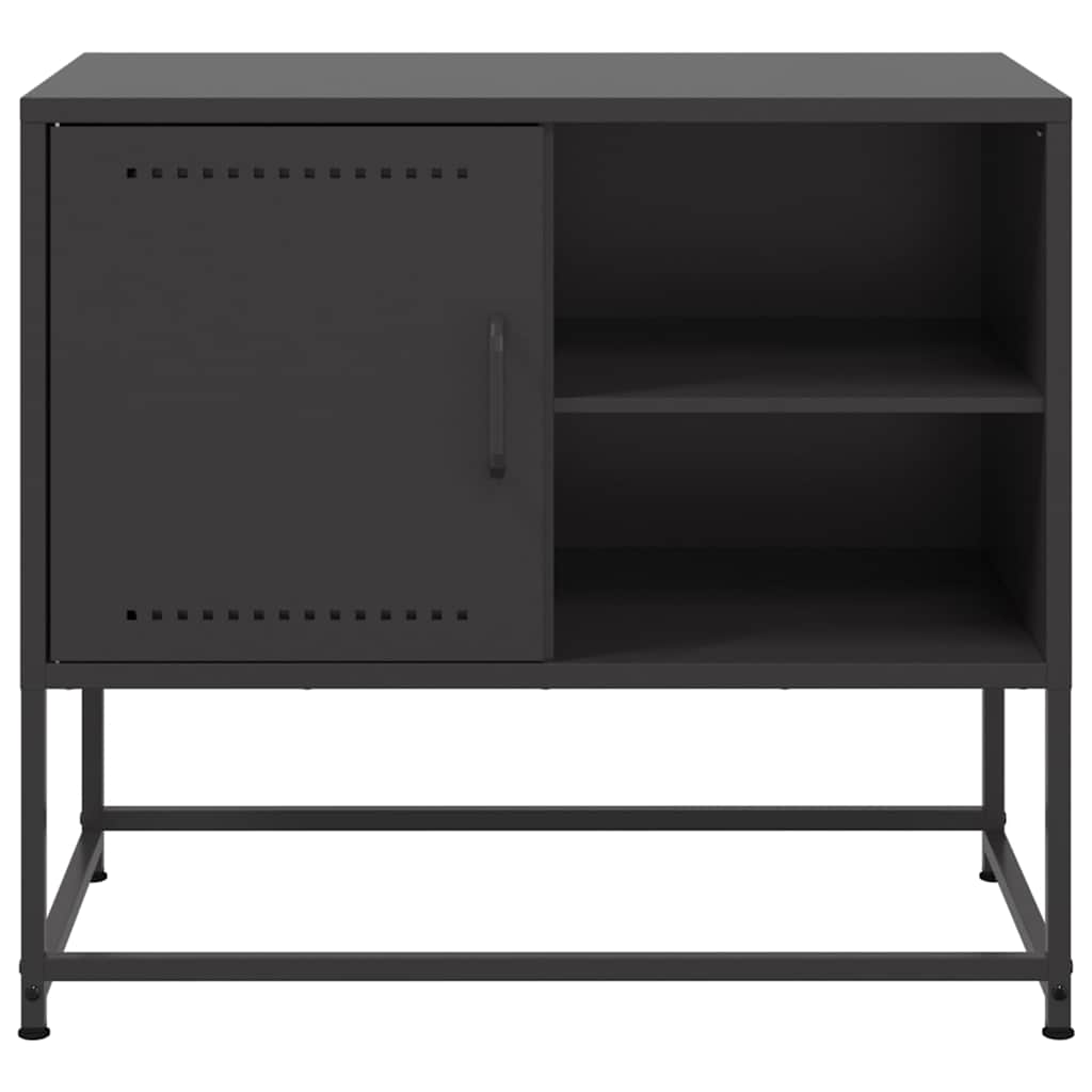 TV-skab Sort 68x39x60,5 cm Stål